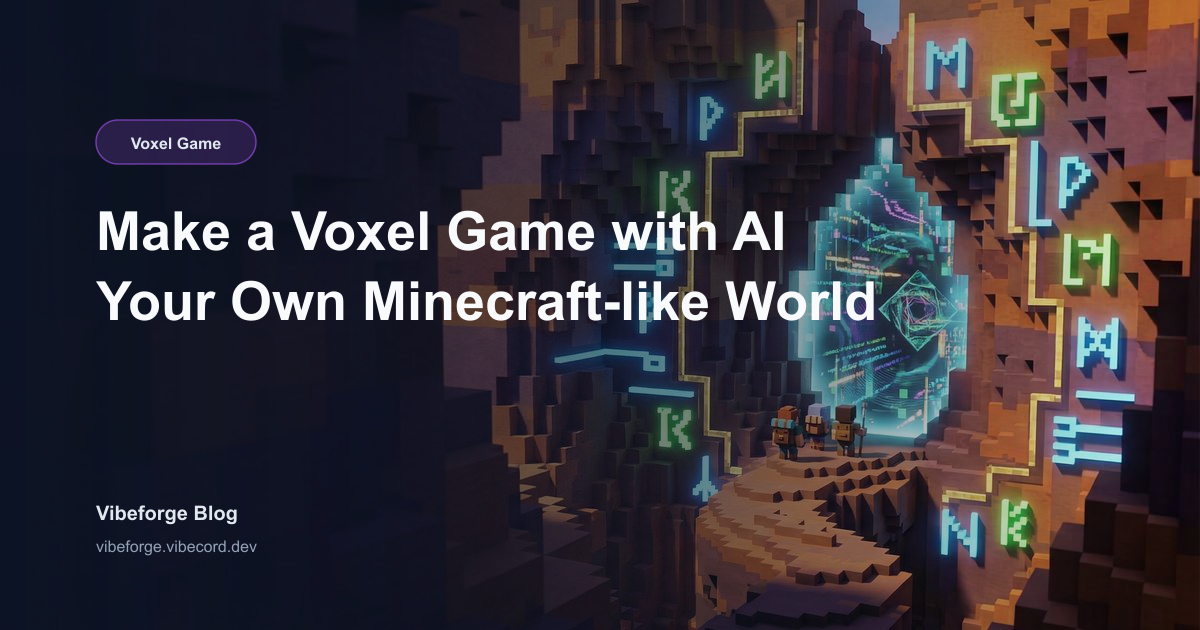 Make a Voxel Game with AI: Your Own Minecraft-like World