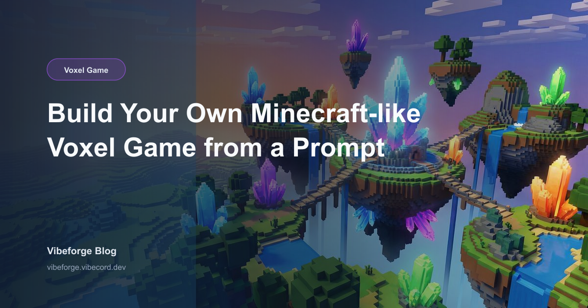 Build Your Own Minecraft-like Voxel Game from a Prompt