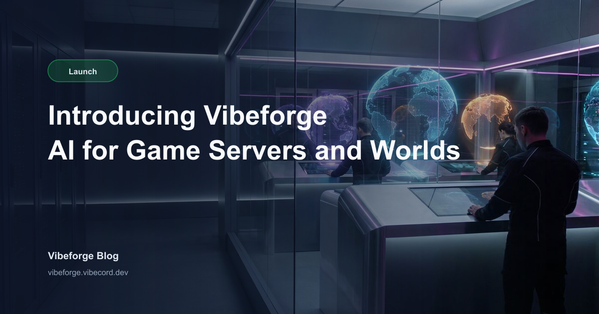 Introducing Vibeforge: AI for Game Servers and Worlds
